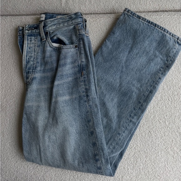 Denim Forum The Farrah Hi-Rise Wide Jean - Picture 2 of 4